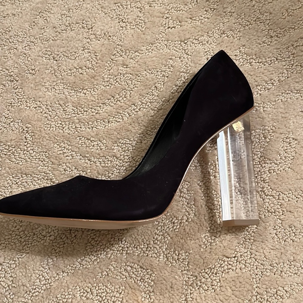 Saks Fifth Avenue suede heels